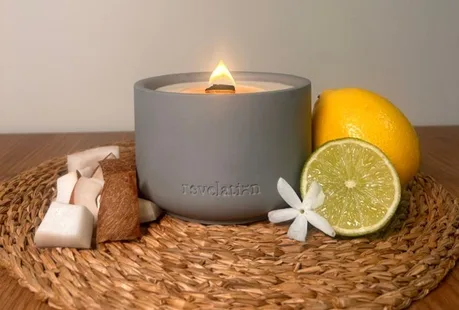Vela de revelation con dos limones